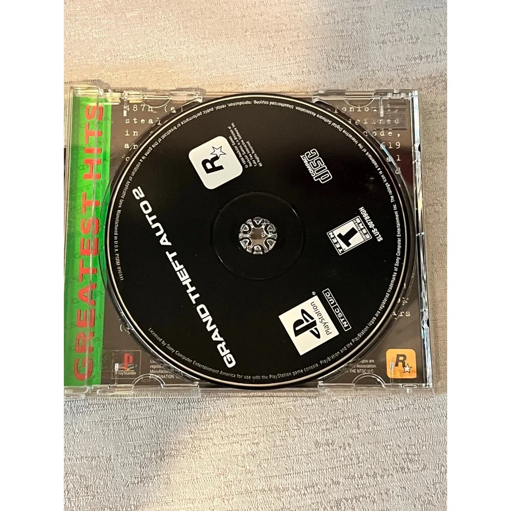 Grand Theft Auto 2 Sony PlayStation 1 PS1 Greatest Hits GTA 2 SLUS-00789GH Retro